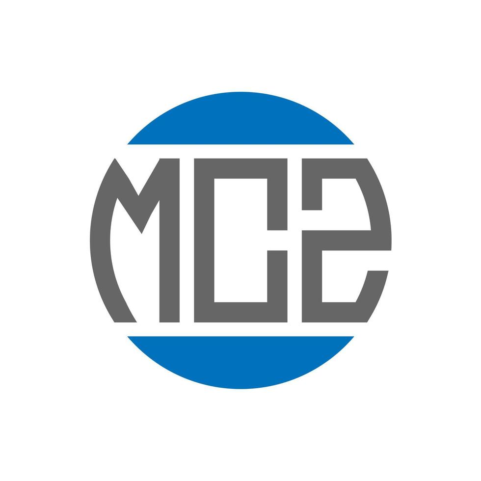 mcz lettera logo design su bianca sfondo. mcz creativo iniziali cerchio logo concetto. mcz lettera design. vettore