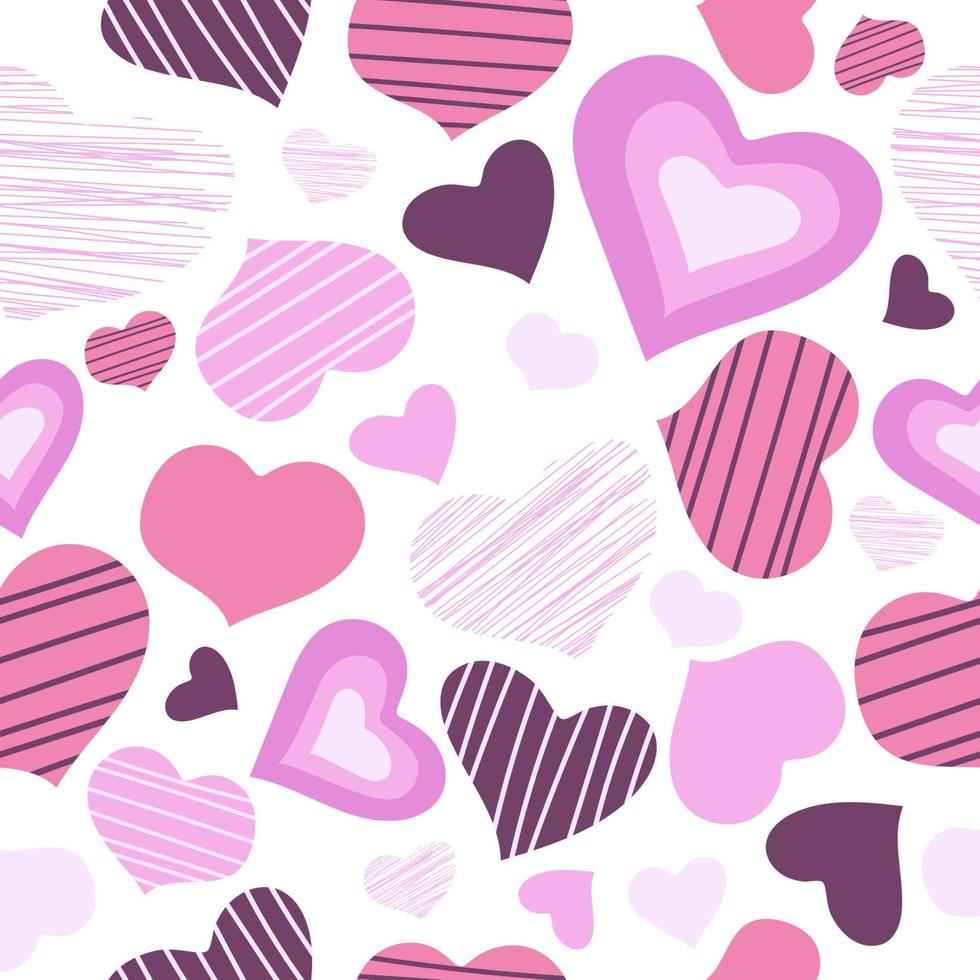 Vector seamless pattern con i cuori