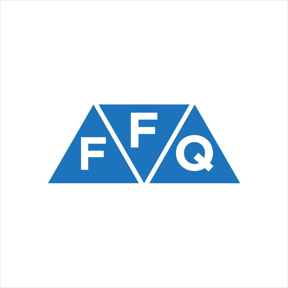 ffq triangolo forma logo design su bianca sfondo. ffq creativo iniziali lettera logo concetto.ffq triangolo forma logo design su bianca sfondo. ffq creativo iniziali lettera logo concetto. vettore