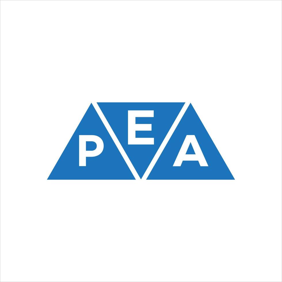 epa triangolo forma logo design su bianca sfondo. epa creativo iniziali lettera logo concetto. vettore