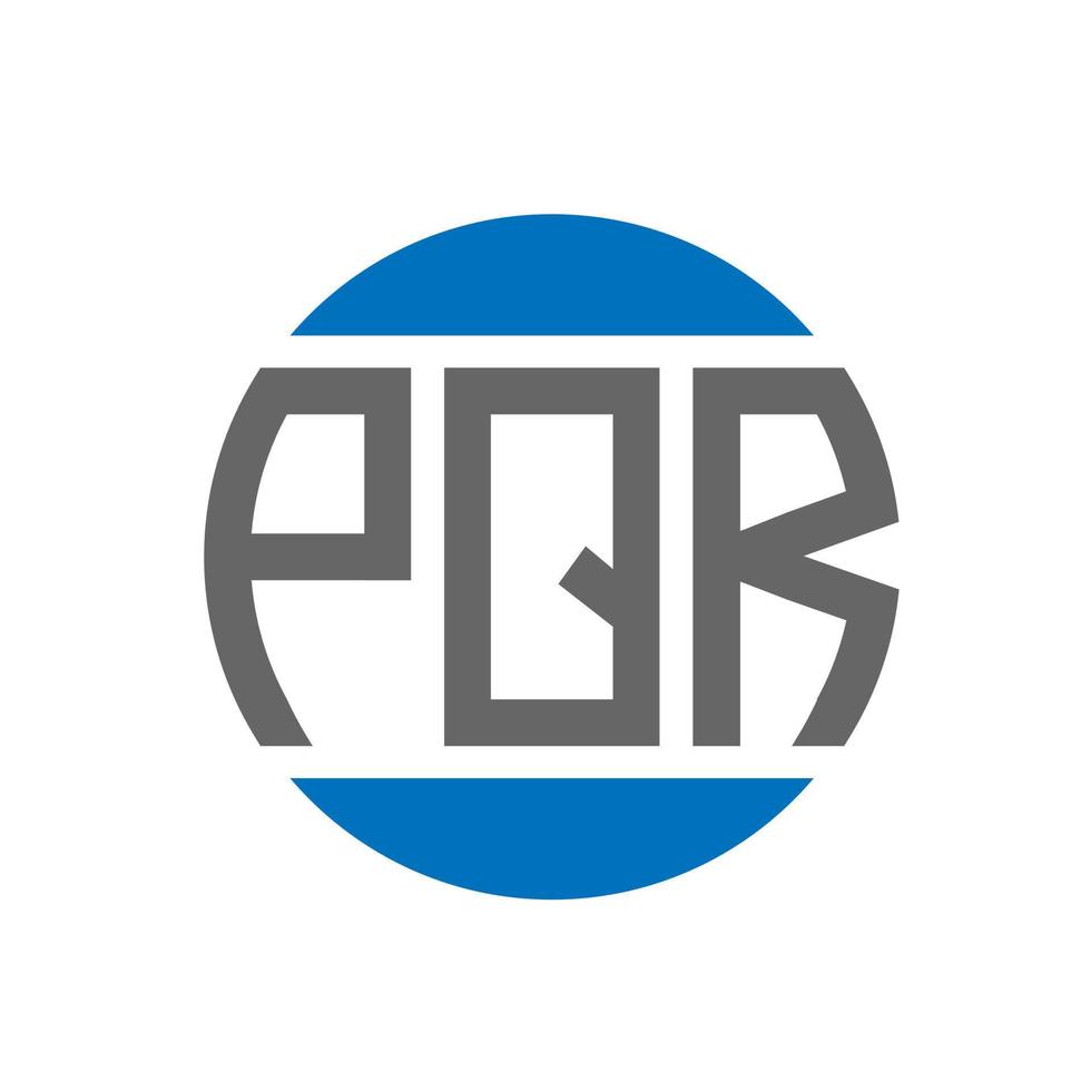 pqr lettera logo design su bianca sfondo. pqr creativo iniziali cerchio logo concetto. pqr lettera design. vettore