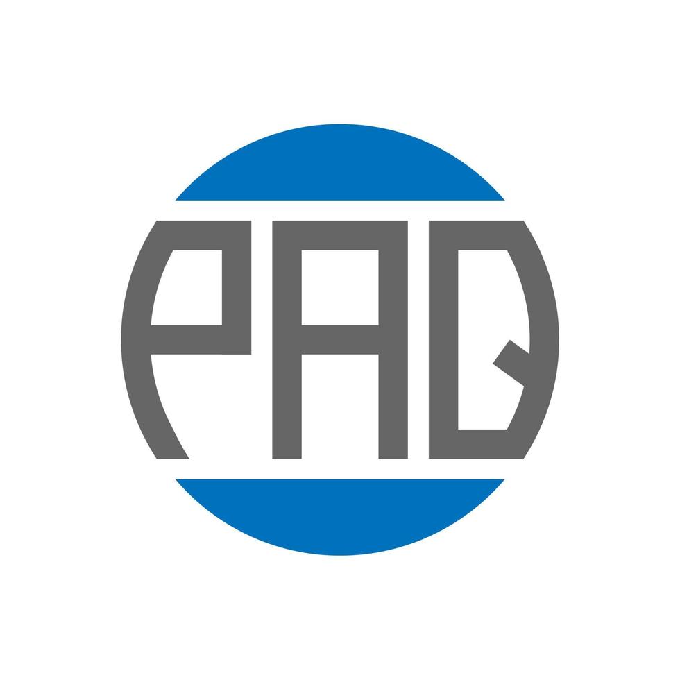 paq lettera logo design su bianca sfondo. paq creativo iniziali cerchio logo concetto. paq lettera design. vettore