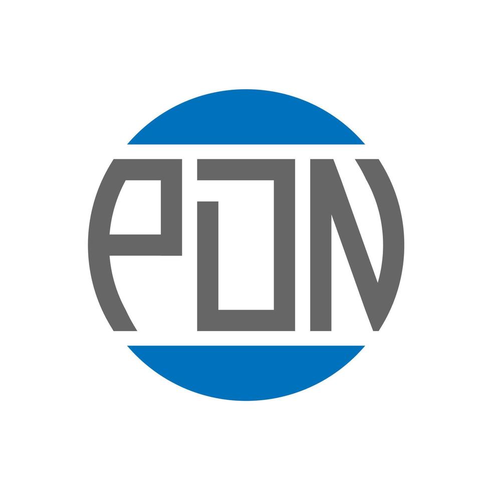 pdn lettera logo design su bianca sfondo. pdn creativo iniziali cerchio logo concetto. pdn lettera design. vettore