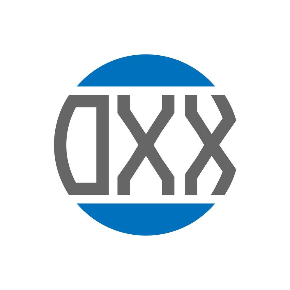 oxx lettera logo design su bianca sfondo. oxx creativo iniziali cerchio logo concetto. oxx lettera design. vettore