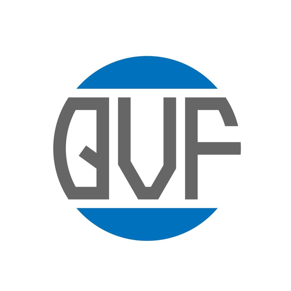 qvf lettera logo design su bianca sfondo. qvf creativo iniziali cerchio logo concetto. qvf lettera design. vettore