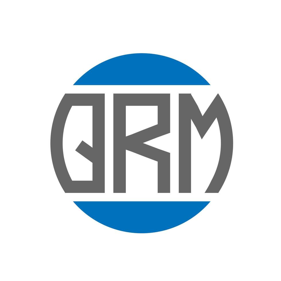 qrm lettera logo design su bianca sfondo. qrm creativo iniziali cerchio logo concetto. qrm lettera design. vettore