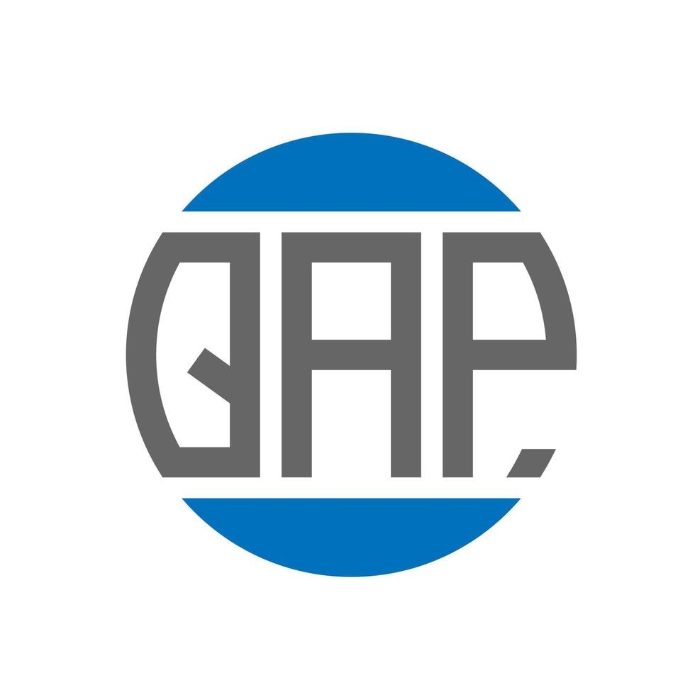 qap lettera logo design su bianca sfondo. qap creativo iniziali cerchio logo concetto. qap lettera design. vettore