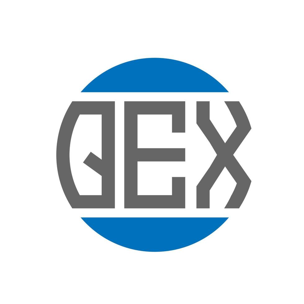 qex lettera logo design su bianca sfondo. qex creativo iniziali cerchio logo concetto. qex lettera design. vettore