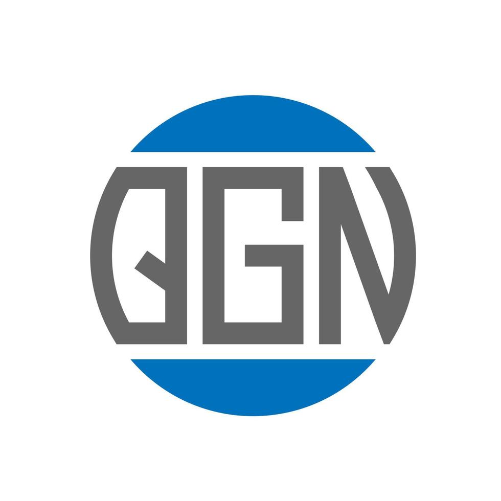 qgn lettera logo design su bianca sfondo. qgn creativo iniziali cerchio logo concetto. qgn lettera design. vettore