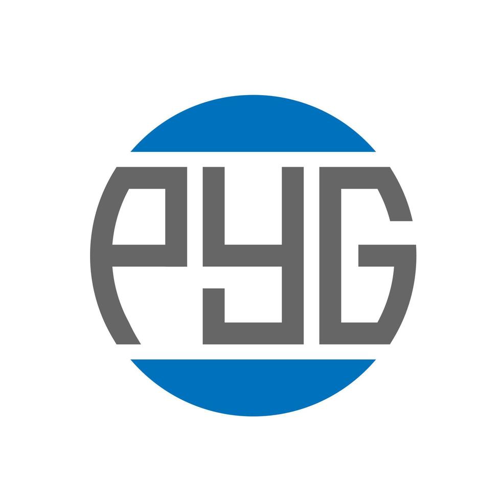 pig lettera logo design su bianca sfondo. pig creativo iniziali cerchio logo concetto. pig lettera design. vettore