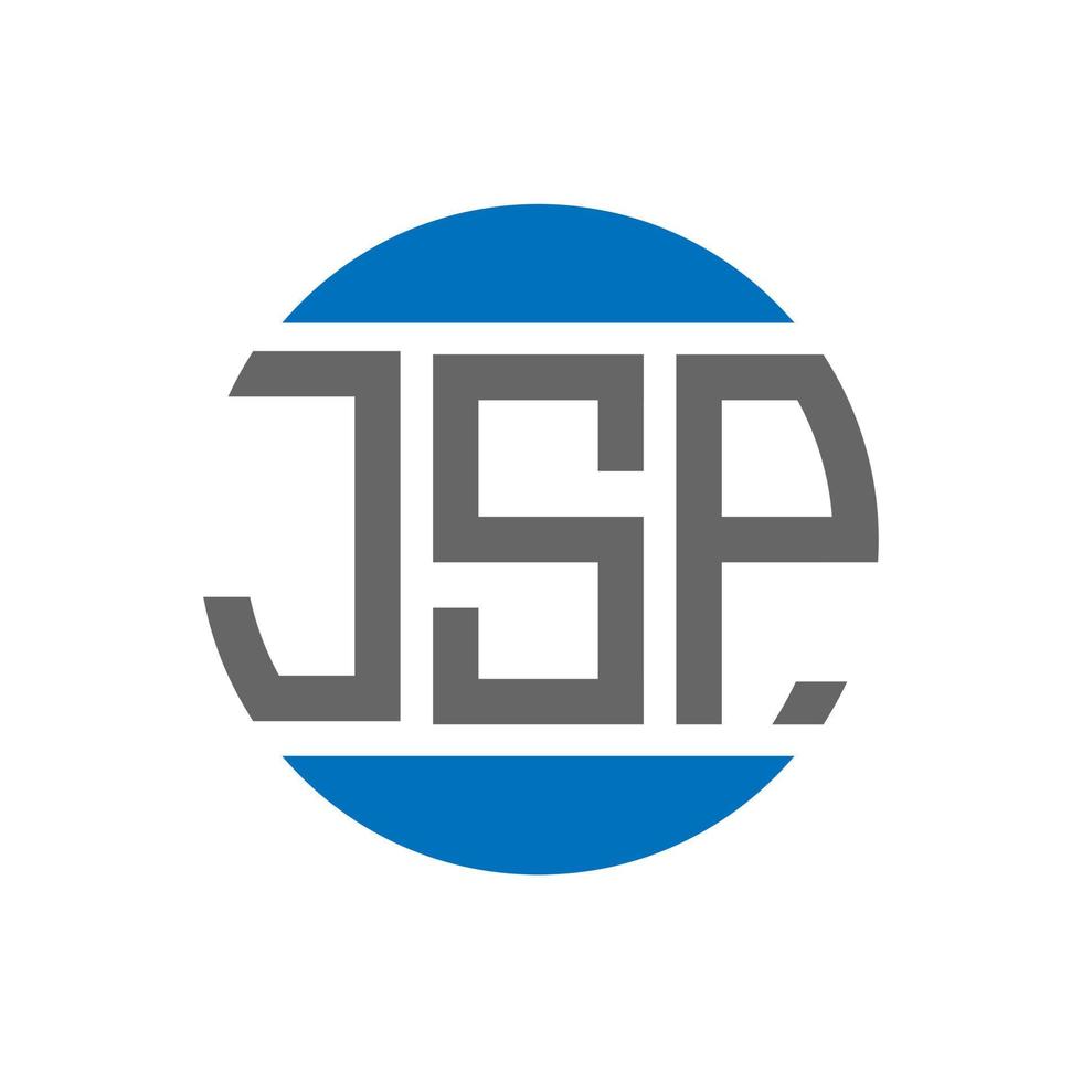 jsp lettera logo design su bianca sfondo. jsp creativo iniziali cerchio logo concetto. jsp lettera design. vettore