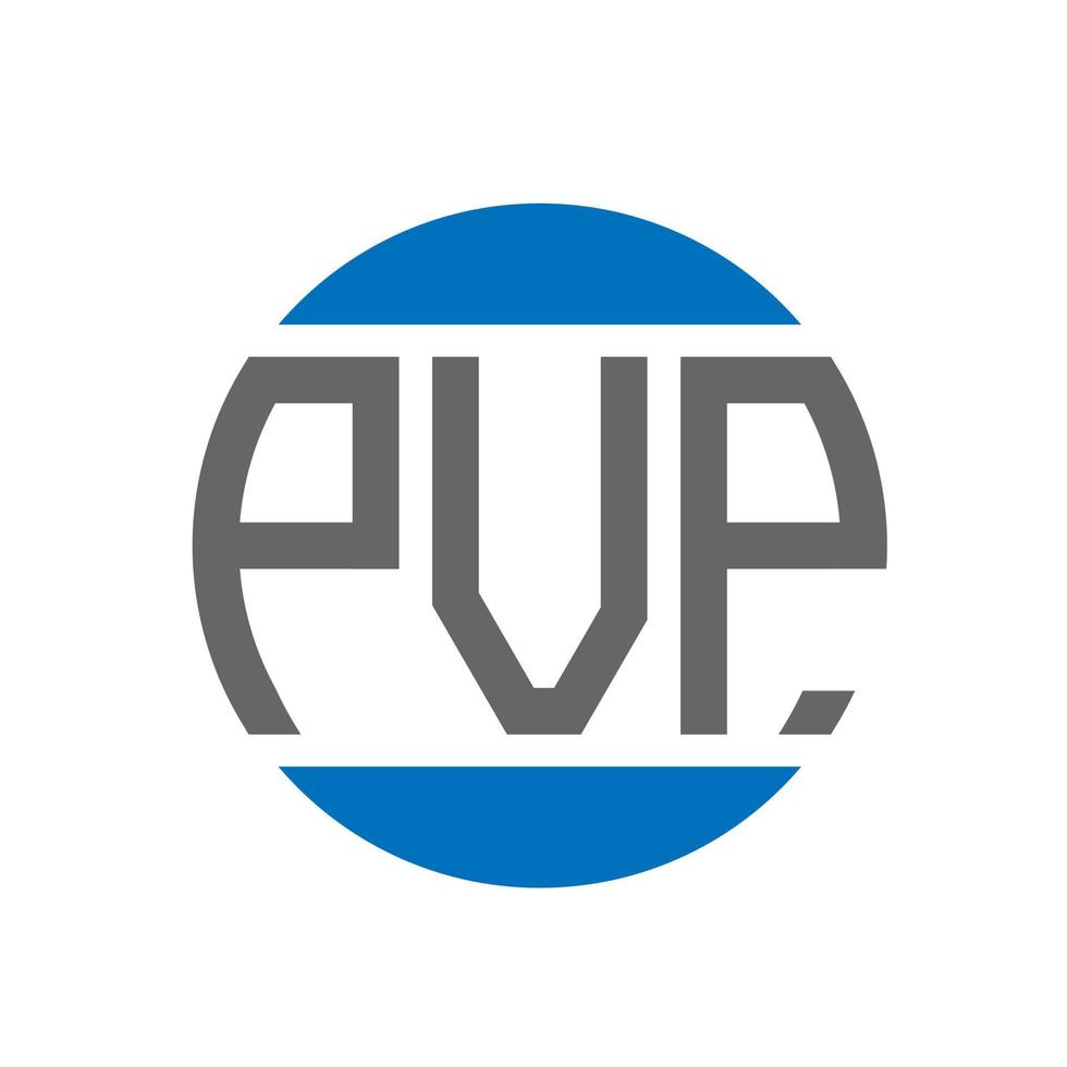 pvp lettera logo design su bianca sfondo. pvp creativo iniziali cerchio logo concetto. pvp lettera design. vettore