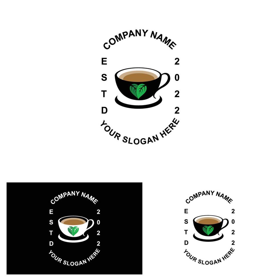 illustrazione vettoriale del logo matcha della pianta verde realizzato come bevanda matcha o dessert matcha, design del tè verde