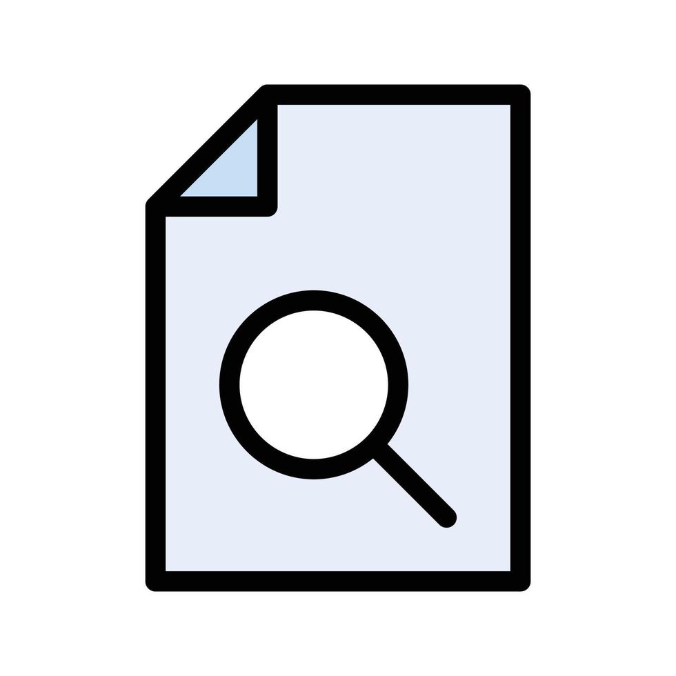illustrazione vettoriale del file di ricerca su uno sfondo. simboli di qualità premium. icone vettoriali per il concetto e la progettazione grafica.
