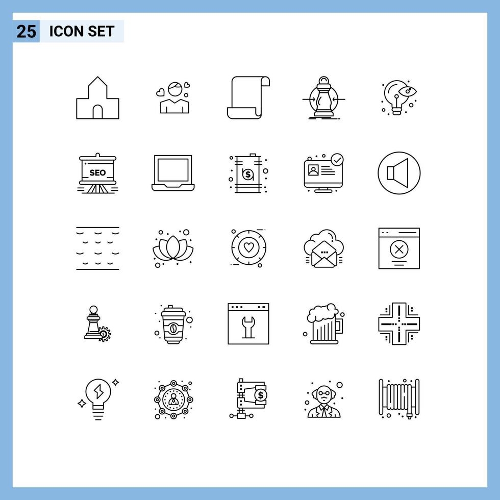 impostato di 25 moderno ui icone simboli segni per creativo inferiore cuore spese consumo modificabile vettore design elementi