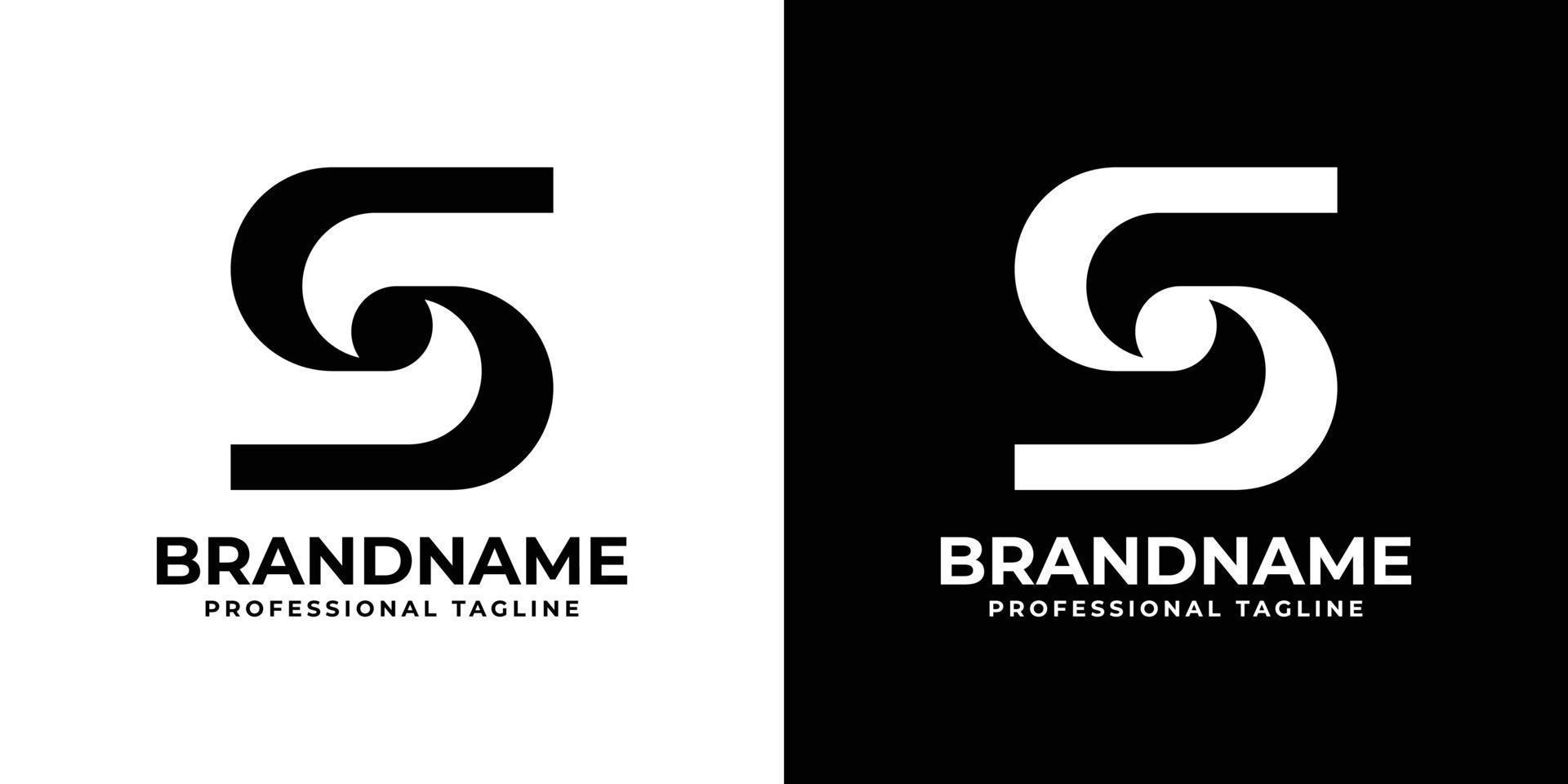 moderno lettera S logo, adatto per qualunque attività commerciale con S iniziali. vettore