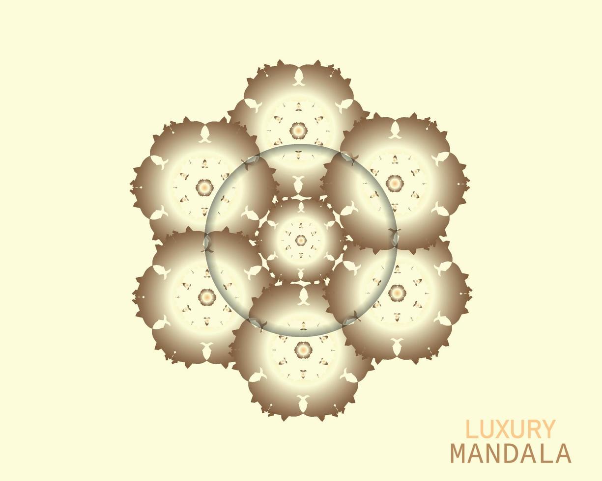 lusso logotipo nel il forma di un' fiore per boutique. oro logo, fiore. semplice geometrico cartello. icone, attività commerciale, inviti. Islam, Arabo, indiano. retrò. creativo forma. lusso mandala. vettore