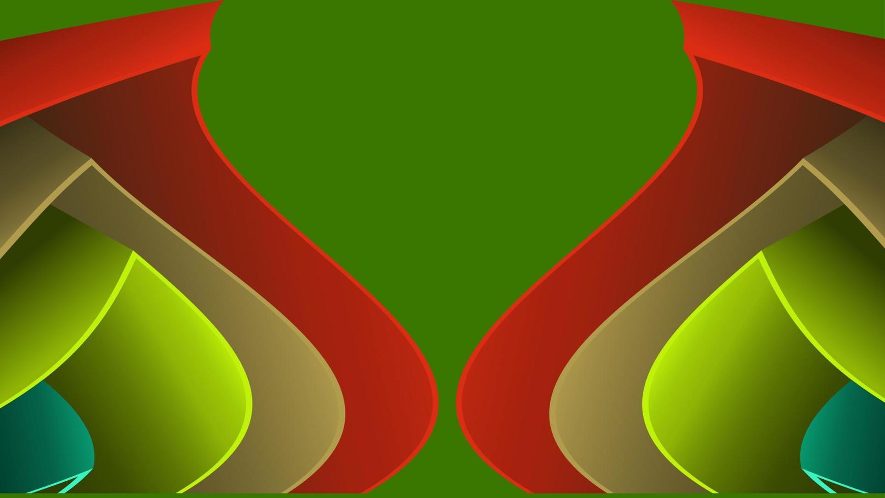 colorato verde geometrico sfondo. di moda pendenza forme composizione. freddo sfondo design per manifesti. vettore illustrazione