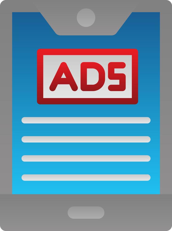 mobile pubblicità vettore icona design