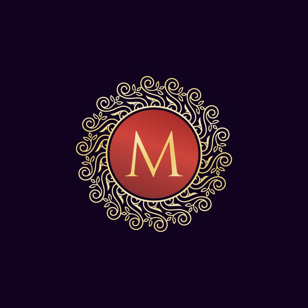 design del logo di lusso vettore