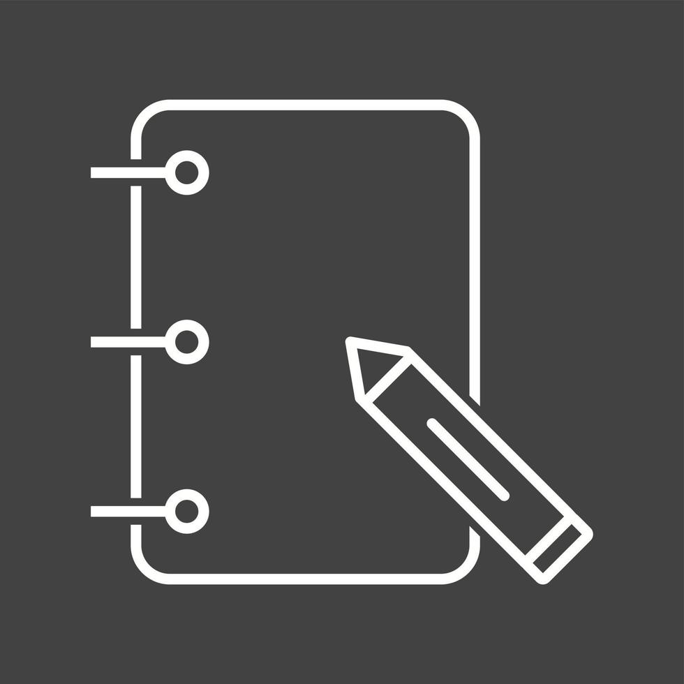 unico documenti e matita vettore linea icona