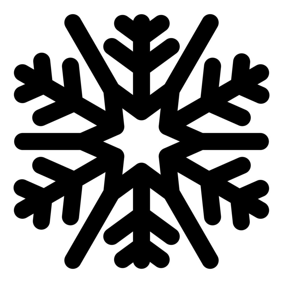 fiocco di neve vettore Natale icona logo neve, schema stile