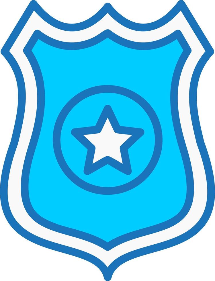polizia distintivo vettore icona
