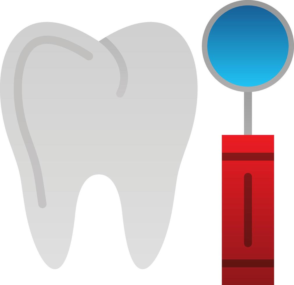 dentista specchio vettore icona design