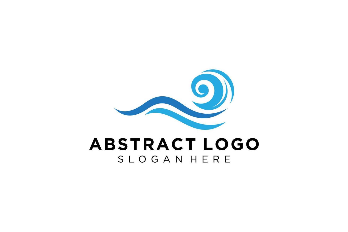 astratto acqua onda spruzzo logo simbolo e icona design. vettore