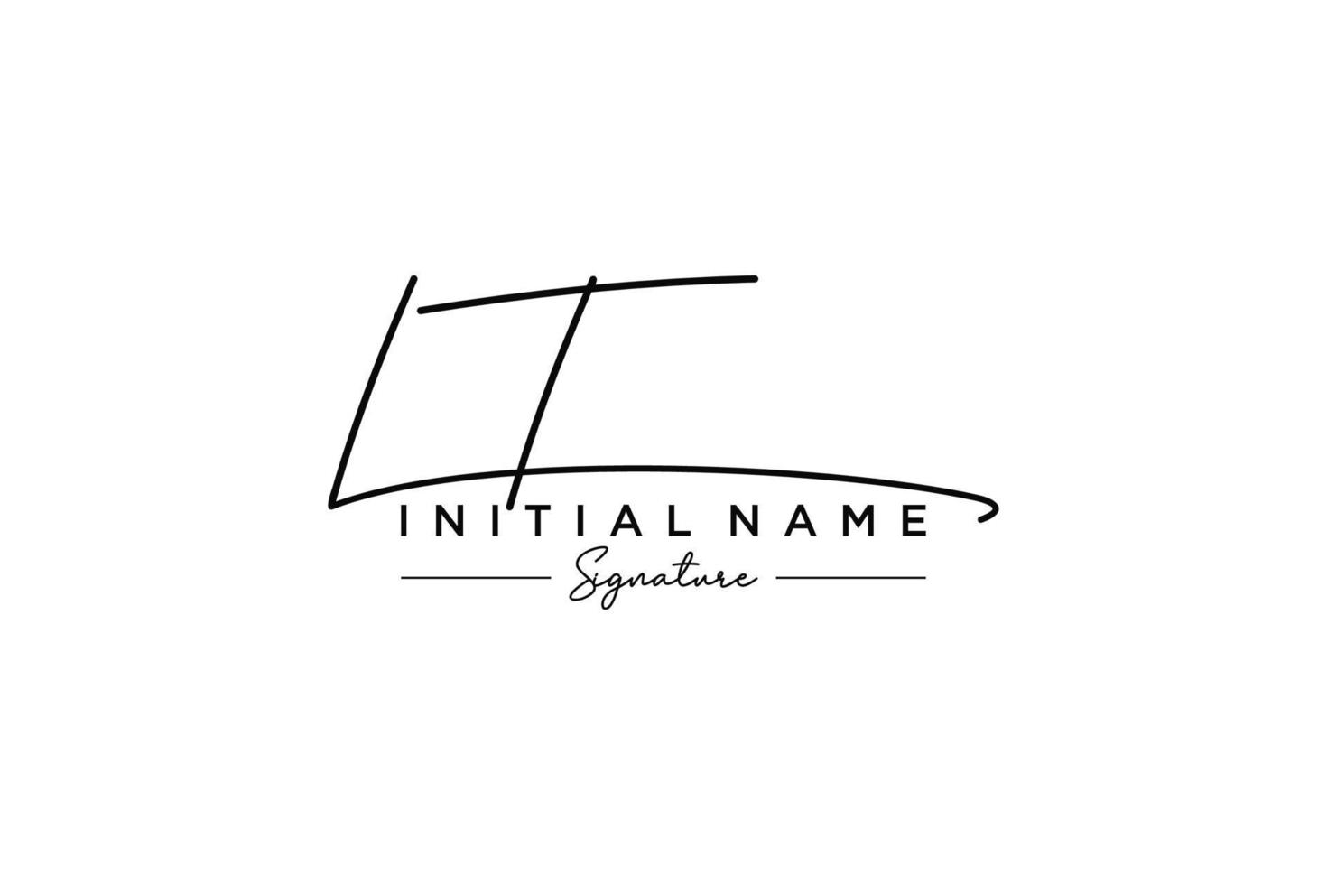 iniziale lt firma logo modello vettore. mano disegnato calligrafia lettering vettore illustrazione.