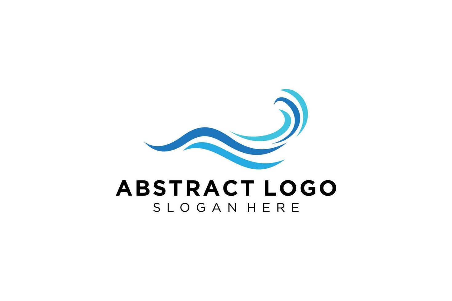 astratto acqua onda spruzzo logo simbolo e icona design. vettore