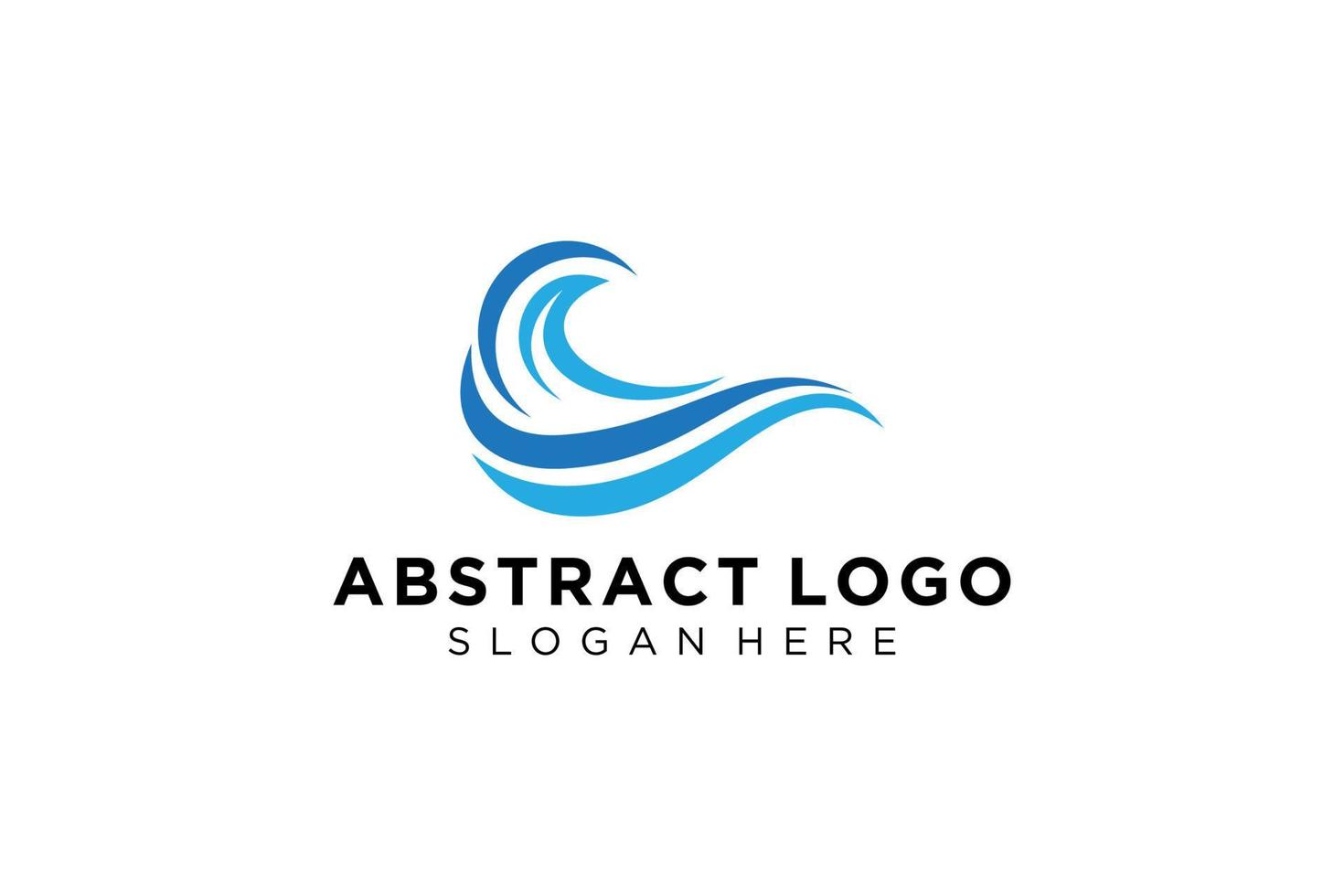 astratto acqua onda spruzzo logo simbolo e icona design. vettore