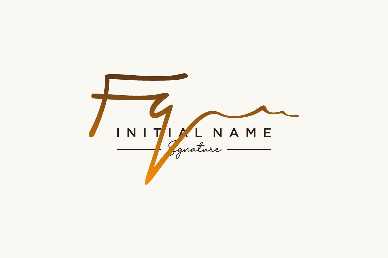 iniziale fq firma logo modello vettore. mano disegnato calligrafia lettering vettore illustrazione.