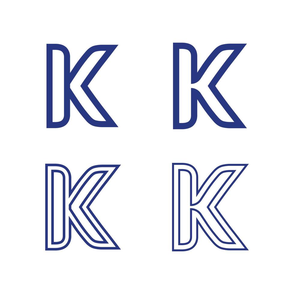 lettera K logo icona illustrazione design template.graphic alfabeto simbolo per attività commerciale finanza logotipo. grafico alfabeto simbolo per aziendale attività commerciale identità. vettore