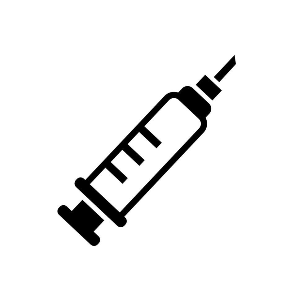 vaccinazione siringa astratto icona vettore