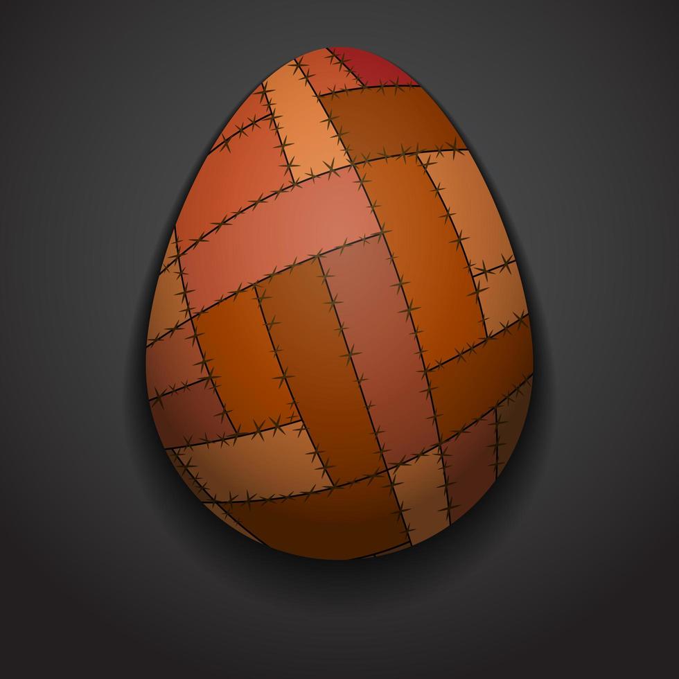 uovo di Pasqua patchwork creativo elegante vettore