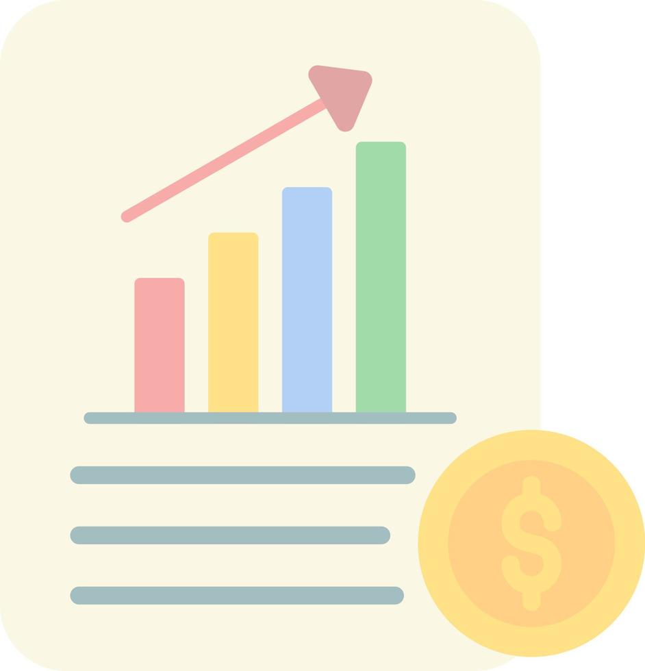 finanziario dichiarazioni vettore icona design