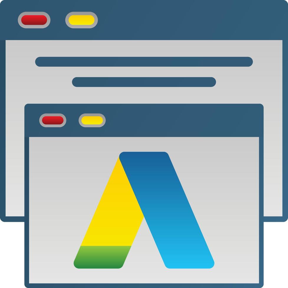 Google adwords vettore icona design