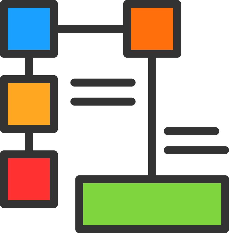 diagramma di flusso vettore icona design