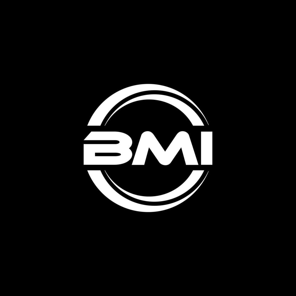 bmi lettera logo design nel illustrazione. vettore logo, calligrafia disegni per logo, manifesto, invito, eccetera.