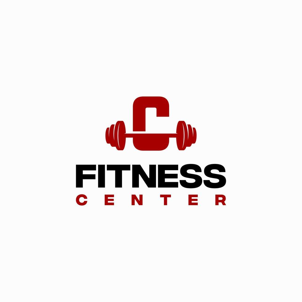 c iniziale fitness centro logotipo modello vettore, fitness Palestra logo vettore