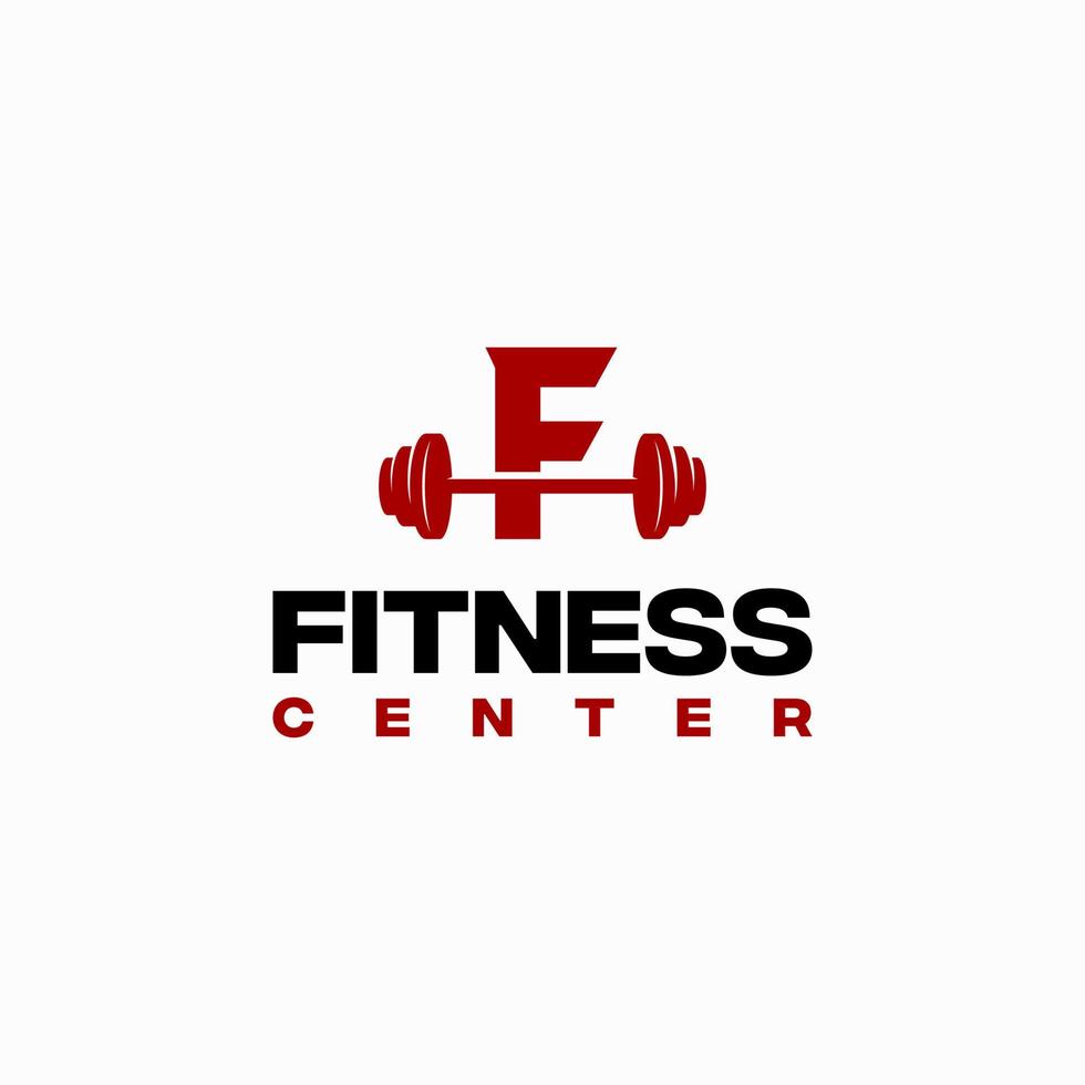 f iniziale fitness centro logotipo modello vettore, fitness Palestra logo vettore