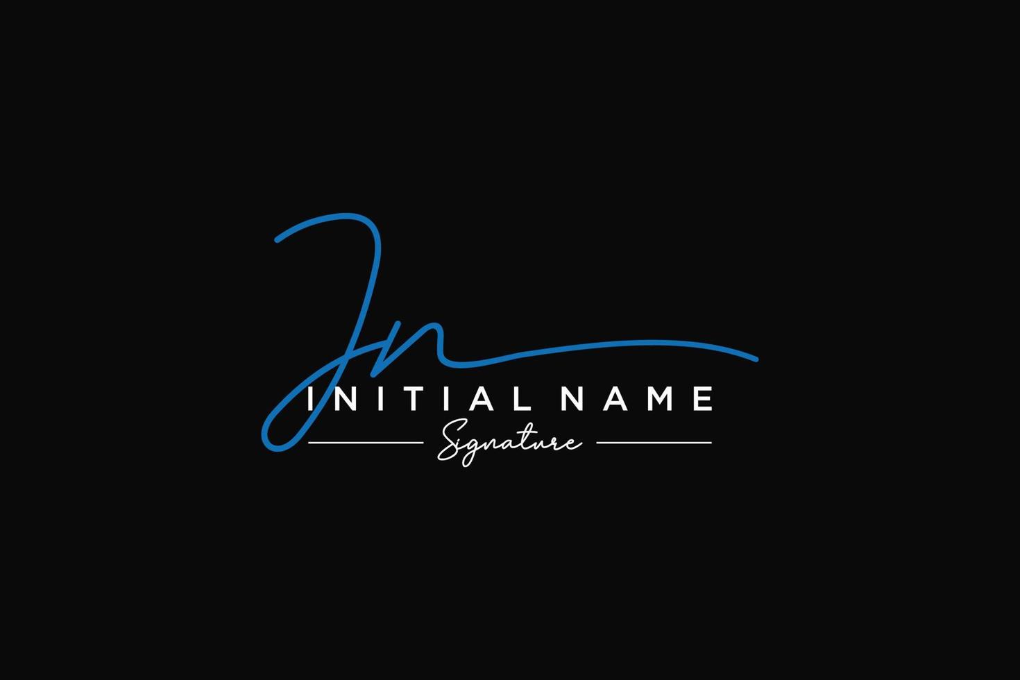 iniziale jn firma logo modello vettore. mano disegnato calligrafia lettering vettore illustrazione.