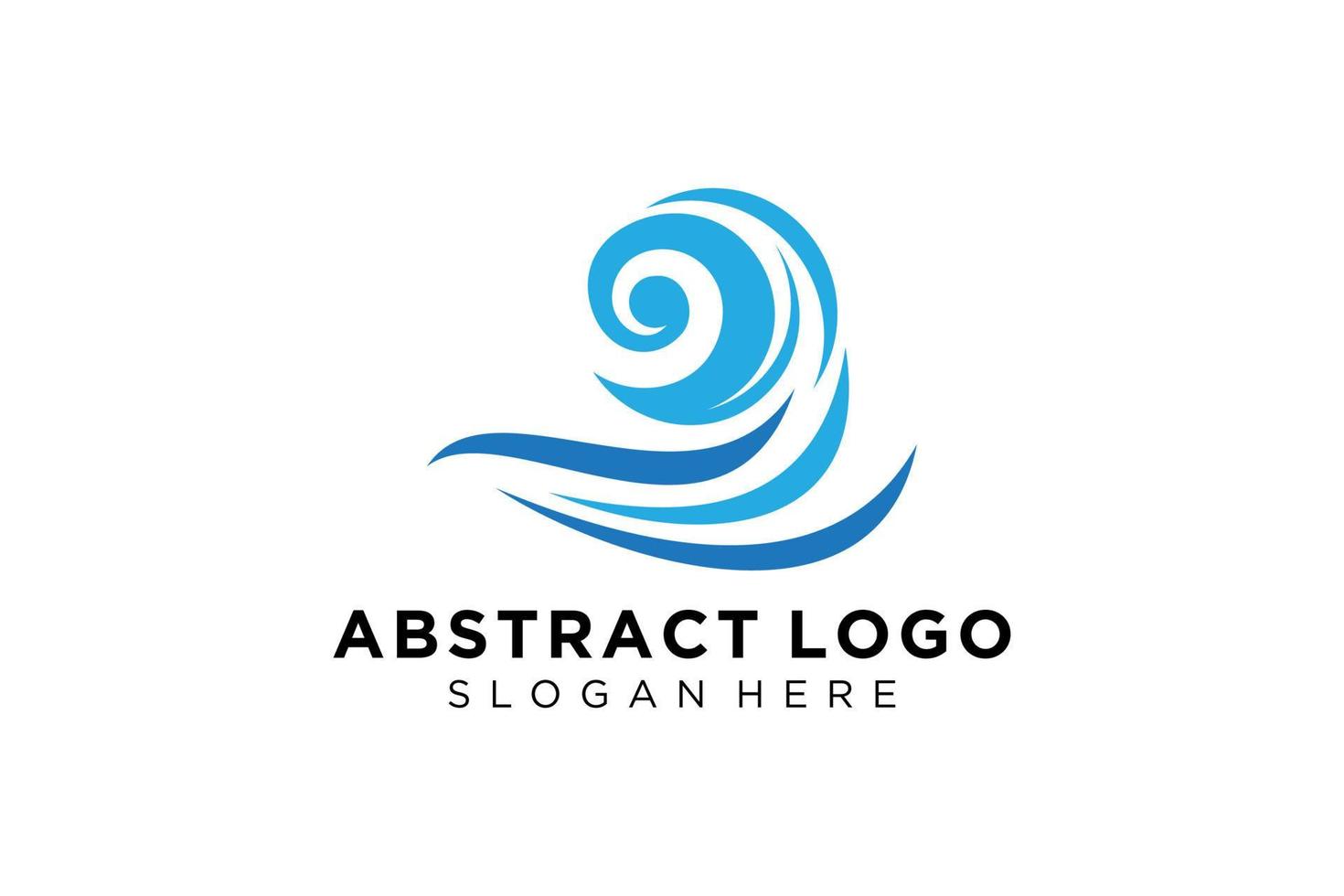 astratto acqua onda spruzzo logo simbolo e icona design. vettore