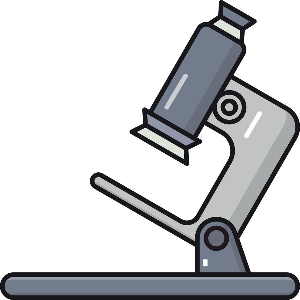 illustrazione vettoriale del microscopio su uno sfondo. simboli di qualità premium. icone vettoriali per il concetto e la progettazione grafica.