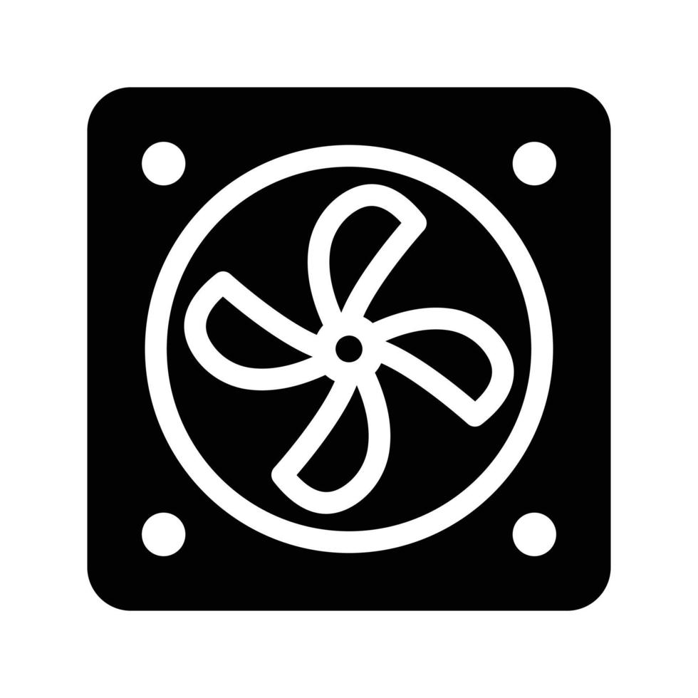 illustrazione vettoriale della ventola di raffreddamento su uno sfondo simboli di qualità premium. icone vettoriali per il concetto e la progettazione grafica.