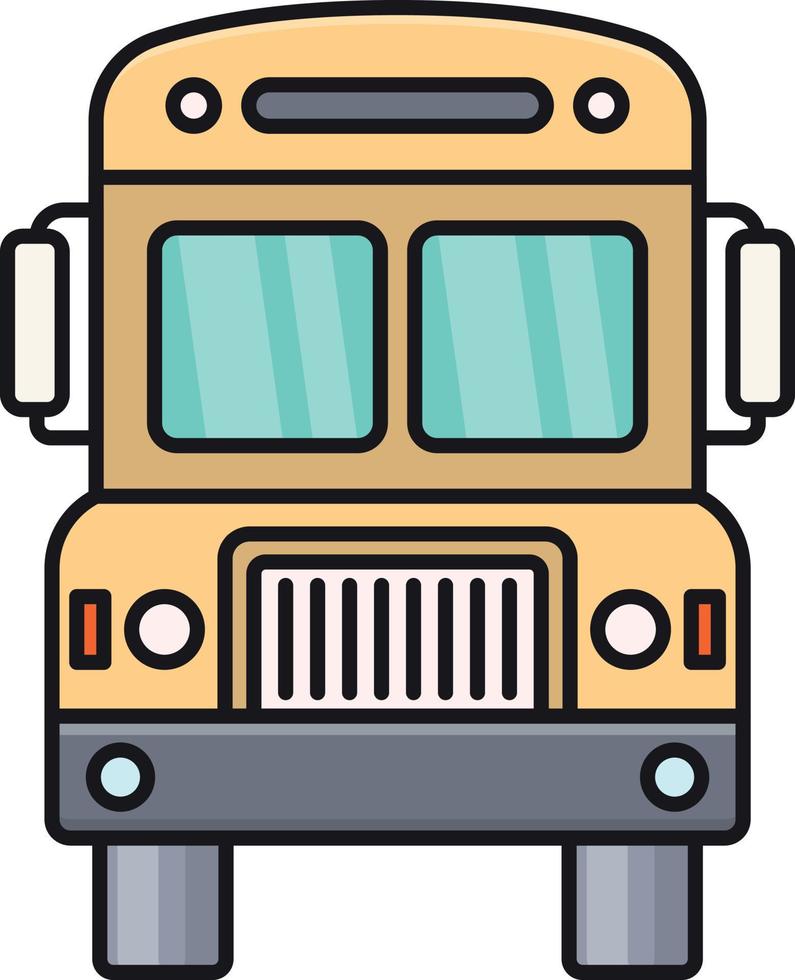 illustrazione vettoriale del bus su uno sfondo. simboli di qualità premium. icone vettoriali per il concetto e la progettazione grafica.