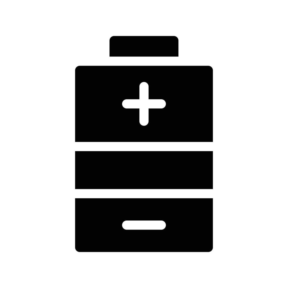 illustrazione vettoriale della batteria su uno sfondo. simboli di qualità premium. icone vettoriali per il concetto e la progettazione grafica.