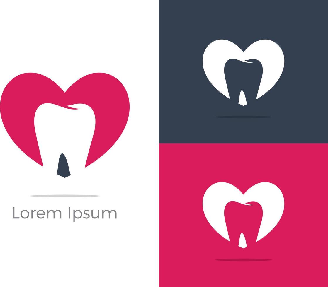 dente fiore cerchio modello per dentale logo design. dentale cura logo design. vettore