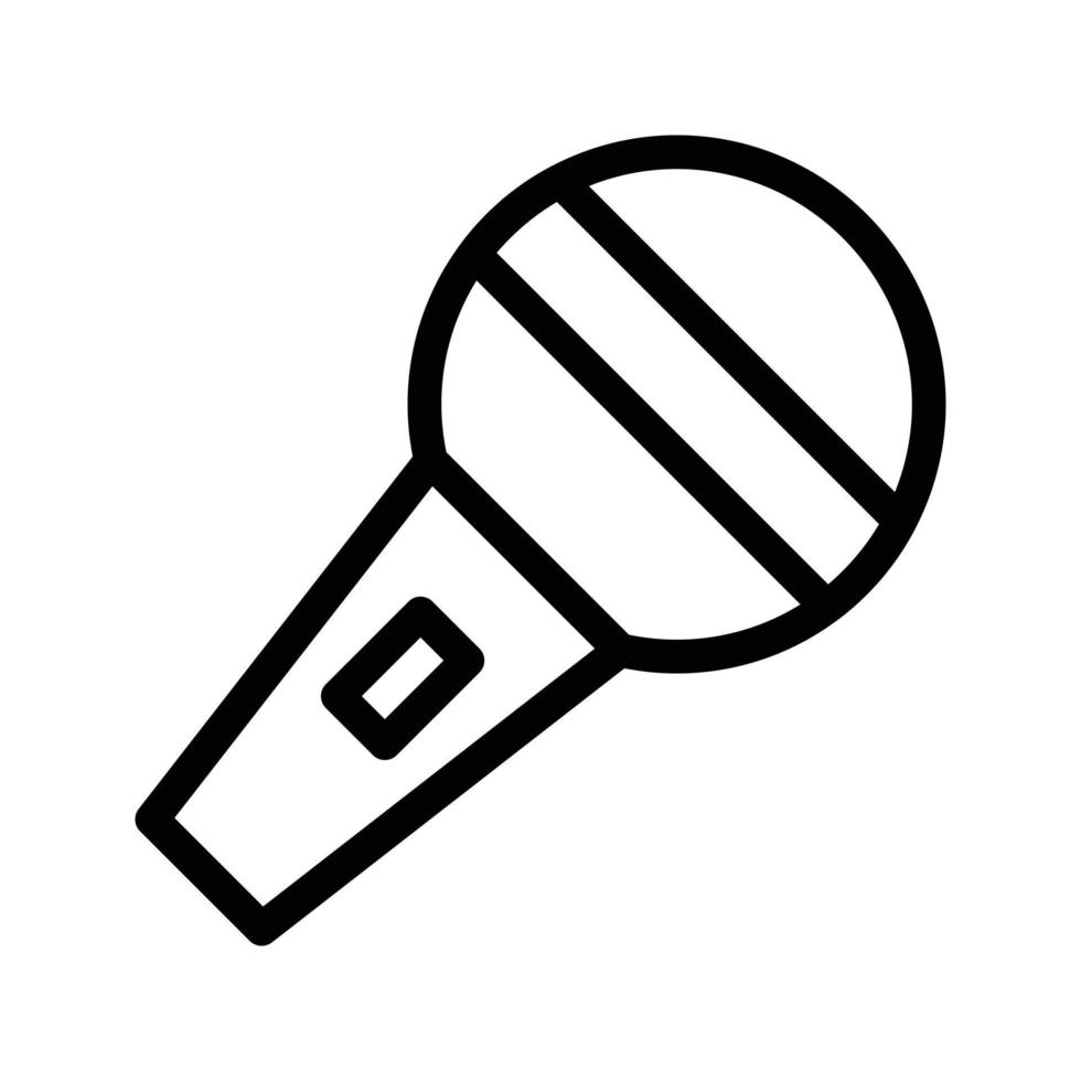 illustrazione vettoriale del microfono su uno sfondo. simboli di qualità premium. icone vettoriali per il concetto e la progettazione grafica.